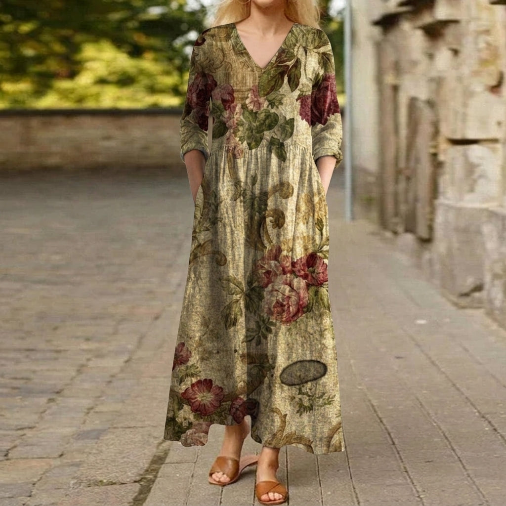Olive Vintage Floral