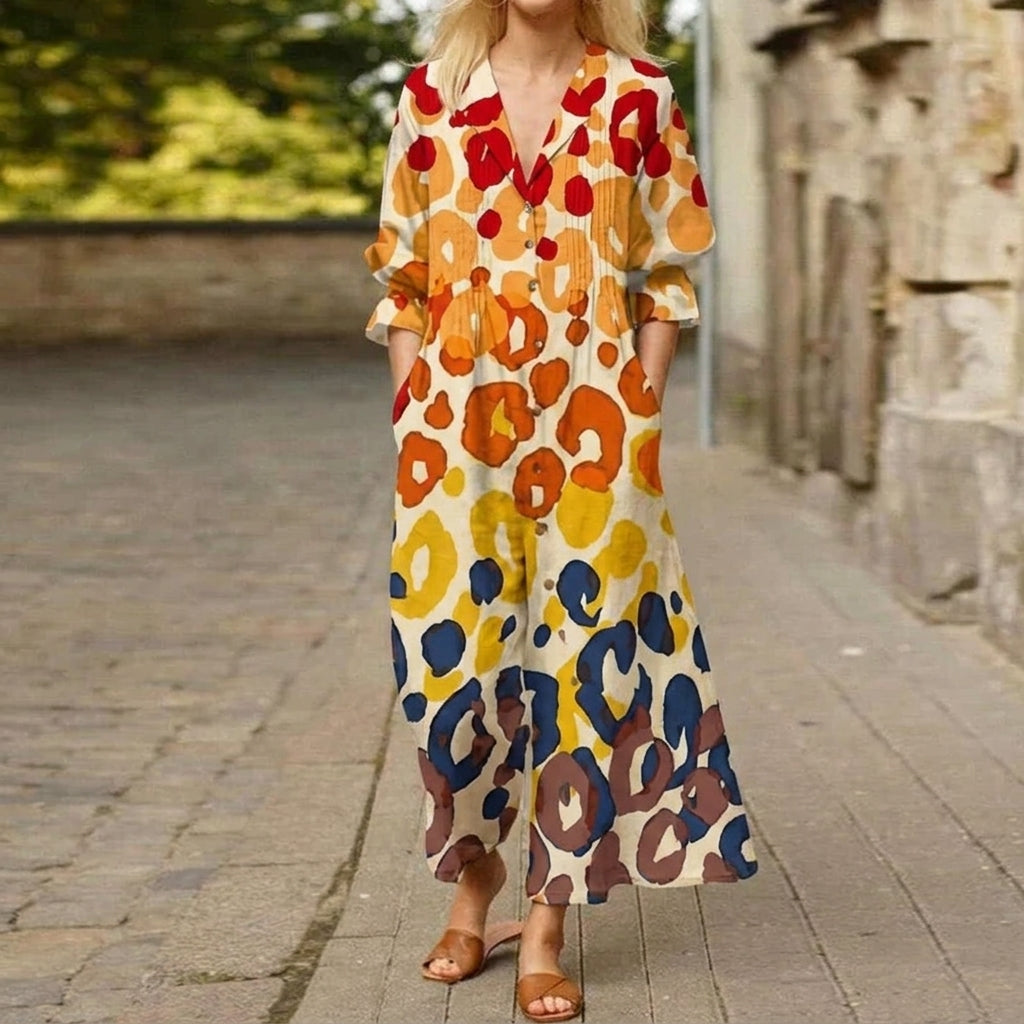 Sunset Orange Floral